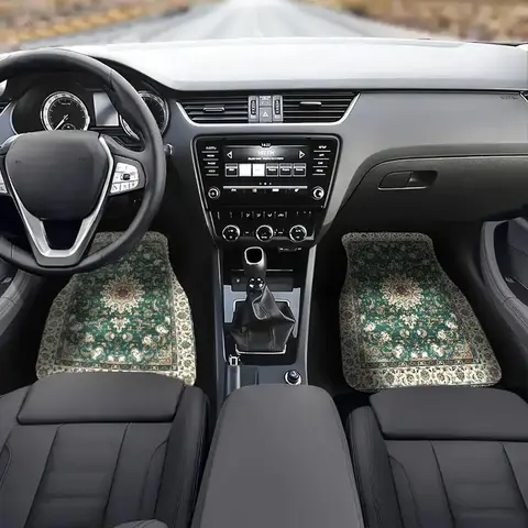 Boho Style Car Floor Mat, 4 Counts/set Non-slip Car Floor Mat, Fashionable Car Interior Decoration Accessories for Women & Men, Protector, Car Mats, Car Interior Accessory, Auto Interior Accessories, Vehicle Interior Accessories