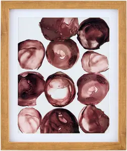 Rich Brick Red Modern Framed Wall Art for modern gallery walls