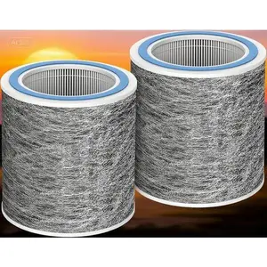 H13 True HEPA Replacement Filter - 2 Pack Air Purifier Filters for Shark HC450 HC451 HC452 HC455 - 99.98% Particle Removal - Compatible with HP100 HP102PET HP102PETBL HP132 - Reusable High Efficiency Filtration