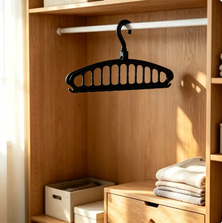 Space Saving Multi Hook Design Clothes Hanger, 2 Counts Durable Lightweight Hanger, Space Saving Hangers, Home Organizer for Wardrobe, Closet, Bedroom, Living Room, Closet Organization, Storage Hanger