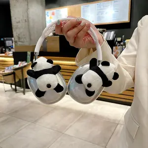 Cute Panda Design Plush Ear Pads, Ear Cushion for AirPods Max, Ear Pads for Headphone, Headphone Accessories, Audio