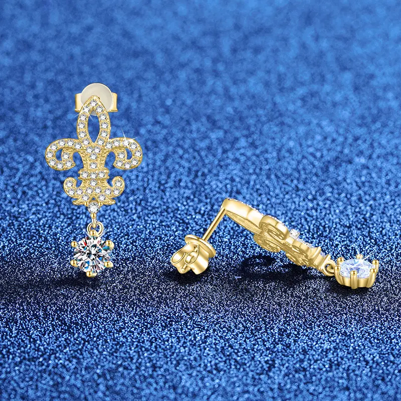 50 points+50 points moissanite (yellow g