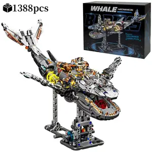 Creative Technology Mechanical Whale Design, 1 Box Animal World, Educational Assembly Toy for Teenager & Adults, Building Block Model Sets