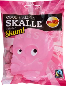 BUBS Cool Raspberry Foam Skulls 90g