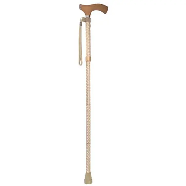 SWITCH STICKS 502-2000-5202 Switch Sticks Folding Walking Stick, Engraved Pearl Gold