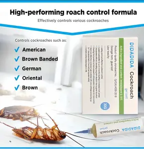 Indoor cockroach killer, insect repellent, cockroach control agent, suitable for indoor and outdoor use; cockroach killing gel, suitable for American cockroaches, cockroaches and other major cockroach species - 10