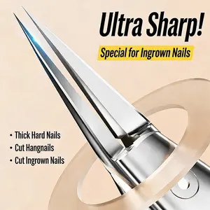 Professional Ingrown Toenail Clipper with 30° Beveled Blade - Precision Tool for Thick & Hard Nails, Podiatrist-Recommended for Seniors, Men & Women, Rust-Proof & Easy Clean