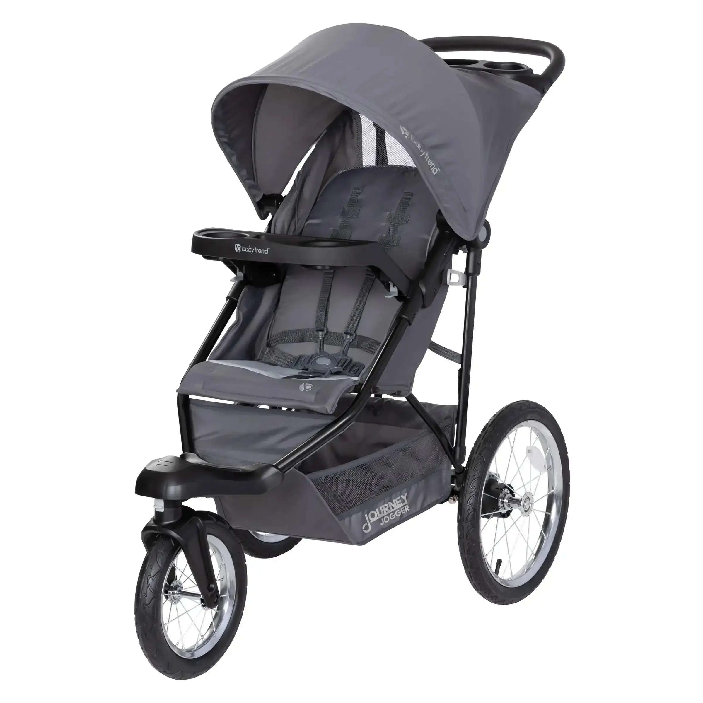 Baby Trend Compact Foldable Jogger Stroller w/ Large Ratcheting Canopy &  Storage Basket - TikTok Shop