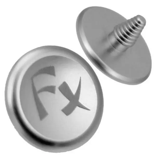 Fotodiox Shutter-Button-FX-Silver 12 mm Soft Shutter Release Anodized Aluminum Concave Button for Camera, Silver