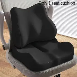 Memory Foam Padded Seat Cushion for Office Chair and Chairs, Relieves Back Pain and Tailbone Pain, Ergonomic Design for Long Sitting, Office Chair Upgrade