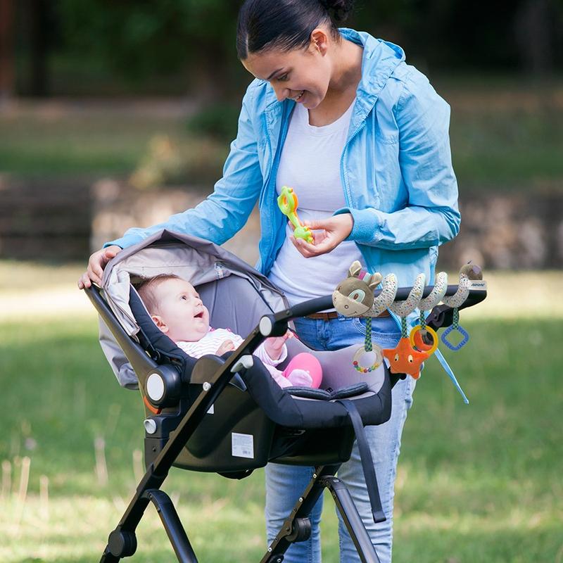 Baby Stroller and Car Seat Toys, Donkey Elephant doll Decor for Newborn, baby essentials, Plush Activity Baby Toys for 3 months, Baby Shower Present Best Gifts For Christmas Halloween Holiday Birthdays Ramadan party