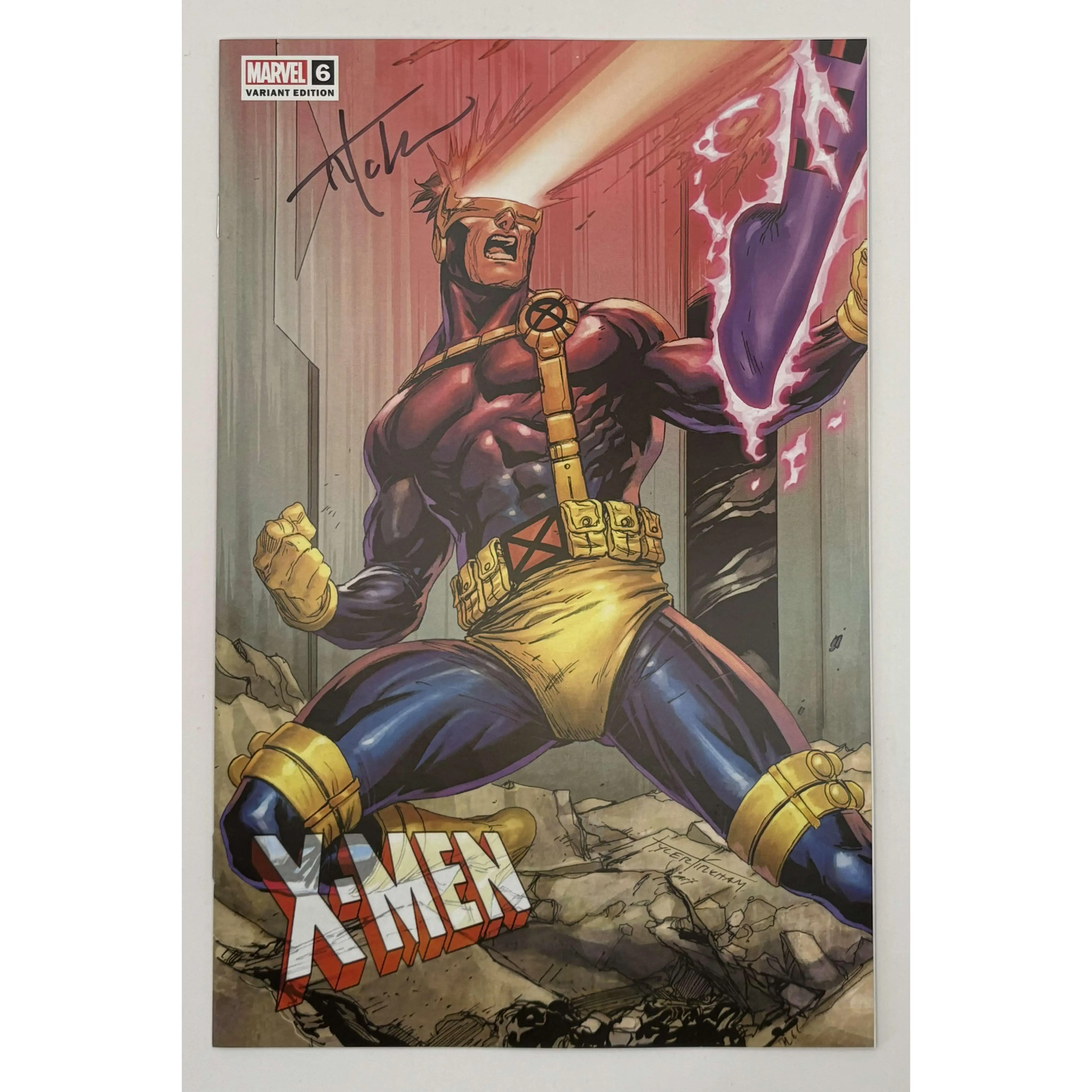 X-Men #6 Signed Comic Collector Item - Tyler Kirkham Signature, Jed Mackay Story, Retailer Excl. Unknown Connecting Art Variant Cover