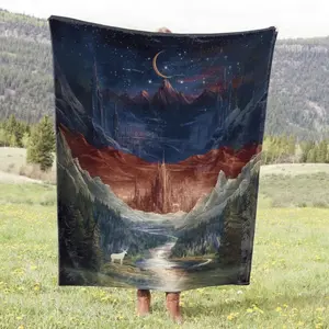 Fantasy Book Blanket: Night Court Decor, SJM Inspired Throw  Soft, comfortable and warm flannel blanket Christmas gift DreamyDwell Textiles