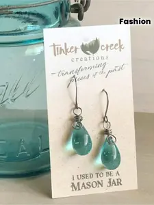 Vintage Lady Drop-shaped Marsen Hoop Earrings, Wedding and Engagement Earrings, Drop Design, Fashionable Earrings, Ladies' Jewelry