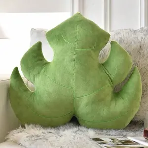 Leaf Pillow, Cute Decorative Throw Plant Pillow Aesthetic Decor Nature Pillow Bed Couch, Leaves Shaped Pillow Bedroom Living Room