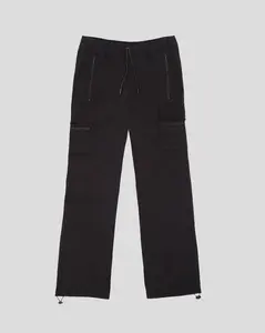 Brooklyn Cloth Stretch Twill Zip Pocket Pant, Relaxed Fit, Contrast Zipper Detail, Dual Side Leg Pockets, All Season Utility Casual Style, Multiple Sizes