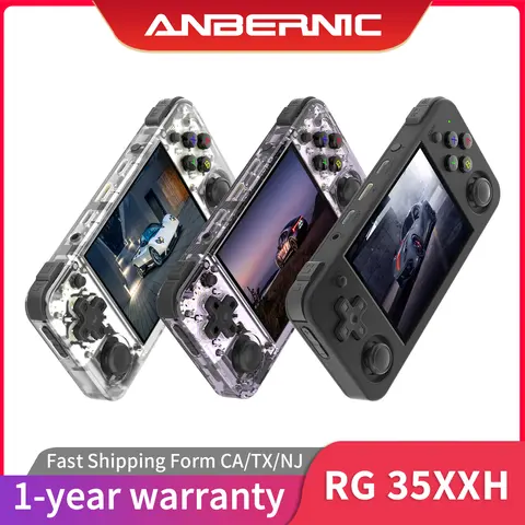 ANBERNIC RG35XX H Retro Handheld Gaming Product - Linux System, Plastic Body, 3.5-inch IPS 640*480 Screen, Screen Protector, 3300 mAh Battery, 5G WiFi, Bluetooth 4.2, Card Support, Wireless Streaming/Charging, Japanese/Korean-Friendly, Holiday Gift