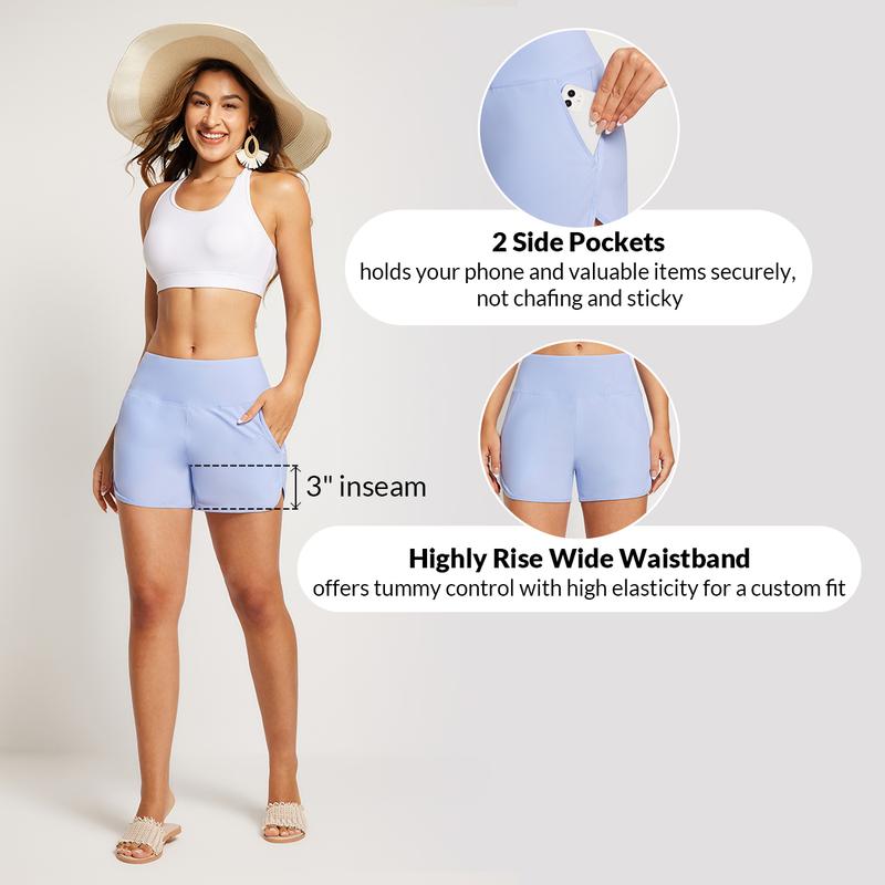 baleaf Women's 3''/5"/7''/9'' High Waisted Lightweight Board Shorts Swim/Running/Workout Quick Dry with Pockets Tankini Bottoms Bathing Suits Plus Size Bermuda Shorts baleaf Women's 3''/5"/7''/9'' High Waisted Lightweight Board Shorts Swim/Running/Workout Quick Dry with Pockets Tankini Bottoms Bathing Suits Plus Size Bermuda Shorts