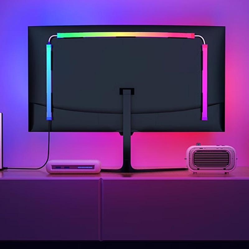 27-Inch RGBIC LED Strip Light for Gaming, Smart App Control, Music Sync ...