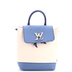 Pre-owned Louis Vuitton Leather Backpacks Lockme Backpack Mini by Rebag