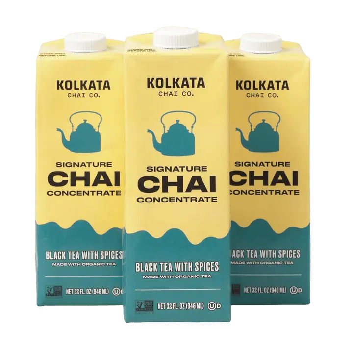 Signature Chai Concentrate - 24 cups, Low Sugar, Tea from India, Just Add Any Milk, Bold Tea with Spices