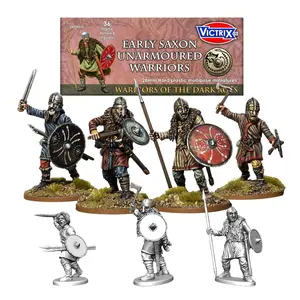 Victrix 28mm Early Saxon Warriors Set - Historical Miniature Wargaming Figures With STL Download