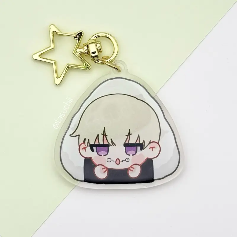 Onigiri Chibi Anime Acrylic Keychain *Discontinuing*
