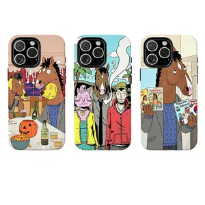 BoJack Horseman Phone Case,Gift for Cartoon Lover,for iPhone 17 16 15 14 13 12 11 Pro Max X XS for Samsung S21 S22 S23 S24 S25 S26 Plus Ultra,The Best Gift for Yourself, Friends, and Family, Phone Accessories