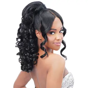 Zury Sis Miss Bang Lace Part Drawstring Ponytail - LEXI