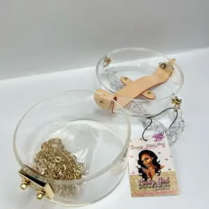 Crossbody or Clutch Acrylic Handbag