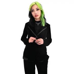 Eileen Black Velvet Blazer
