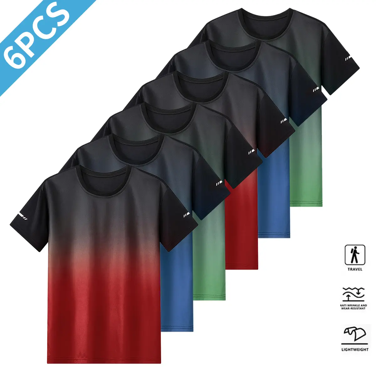 Red + Dark Blue + Green + Red + Dark Blue + Green