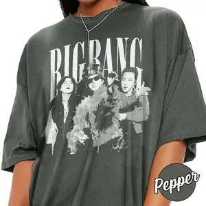 BIGBANG Vintage Bigbang GDragon Taeyang Daesung Shirt, Summer Concert Bootleg Tee, KPop Tee