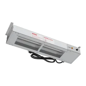 24 in. High Wattage Commercial Food Strip Warmer with Toggle Controls and Cord - 120V, 500W, UL Listed in Stainless-Steel (KM-WSTRIP-24)