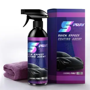 Multi-Functional Car Coating Renewal Agent, 2 in 1 Ceramic Car Coating Spray, with Microfiber Towel LONG LASTING Shiny Car Stuff,Unmatched Shine Nano Car Wax Coating Spray, No Pungent Smell, Quick Detailer Spray Wax, Easy to Apply