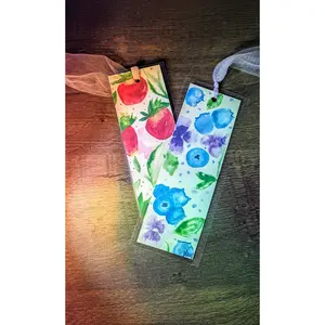 Cottagecore Fruity Watercolor Bookmarks