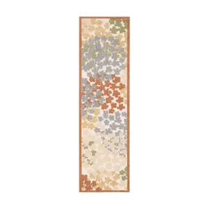 Nourison Home Hydrangea Print Indoor/Outdoor 2'2" x 7'6" Rug