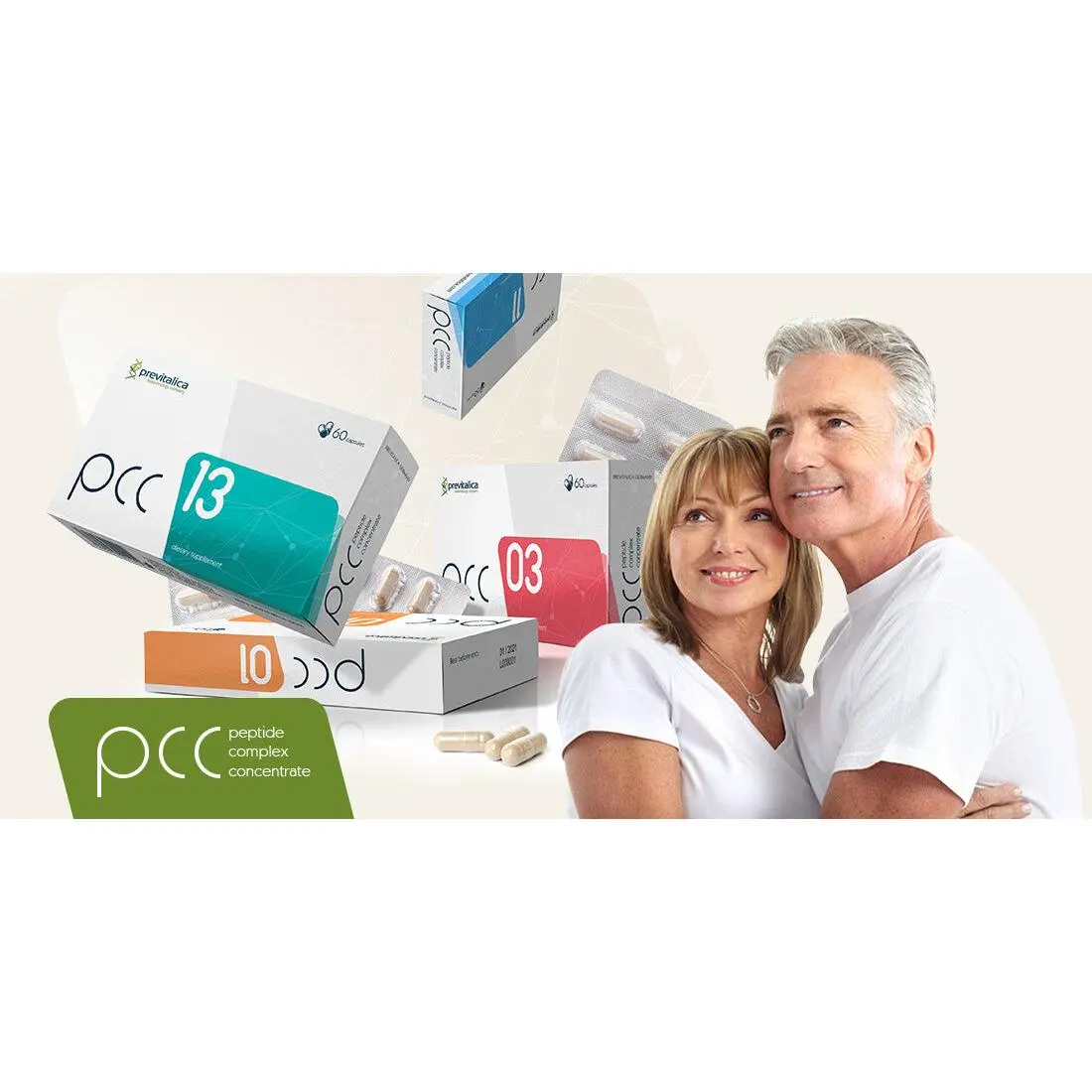 Previtalica Peptides and Bioregulators 60 caps Made in Germany