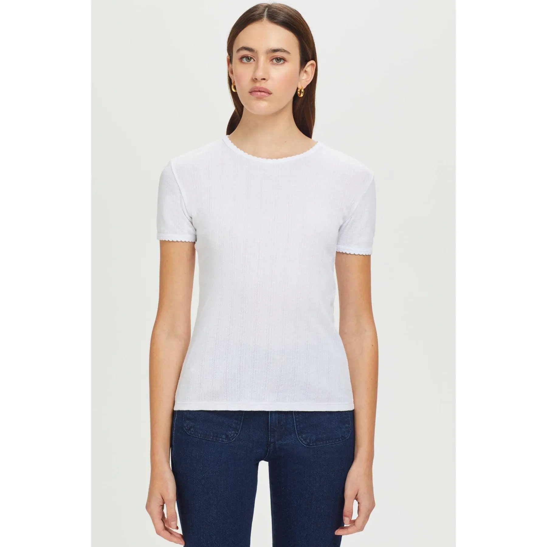 Pointelle Tee