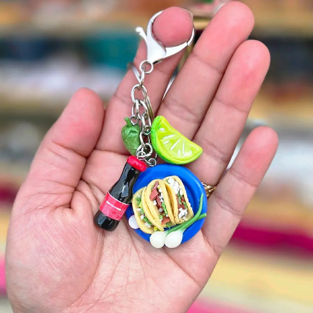 Mexican-Inspired Taco Keychain