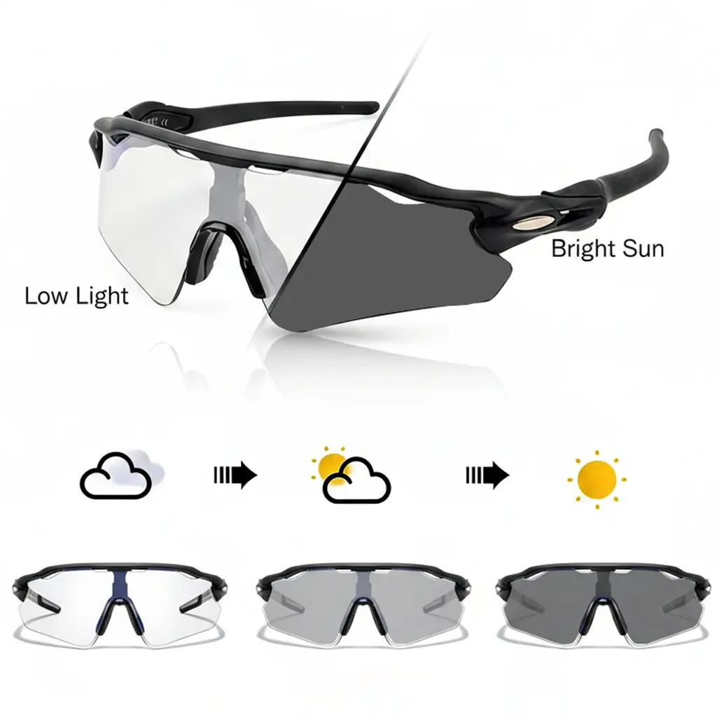 Amzsee TR90 Windproof Polarized Glasses - Lightweight Outdoor Sport Sunglasses, Colorful Lenses, Anti-Ultraviolet, Comfortable Fit, Breathable Design, Unisex Dark-Lensed Anti-Ultraviolet Men's Sunglasses Ideal for Cycling Driving stylish sport uv400 summe