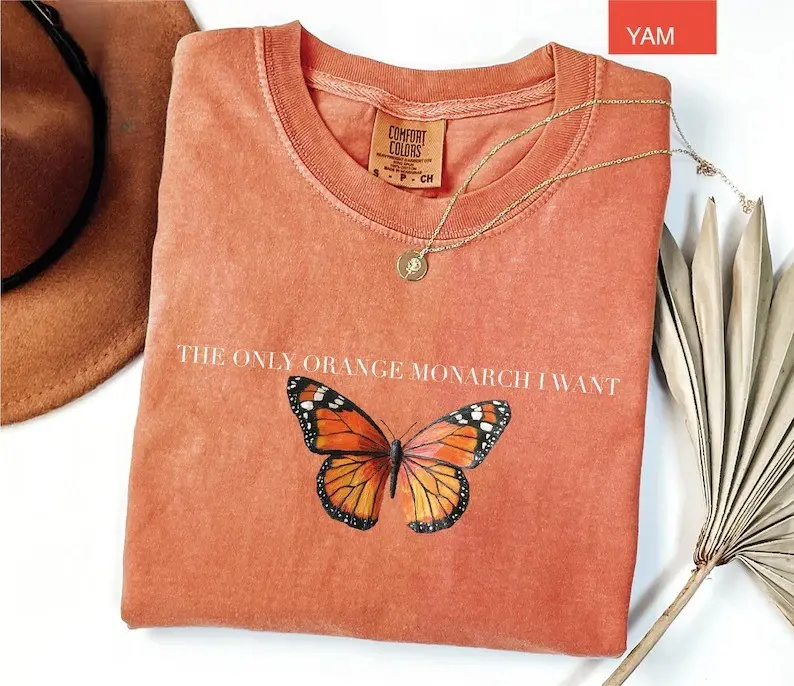 Comfort Colors The Only Orange Monarch I Want Shirt, Pro Democracy Shirt, Anti Authoritarianism, Anti Monarchy, Anti Trump Tee, Resist Shirt