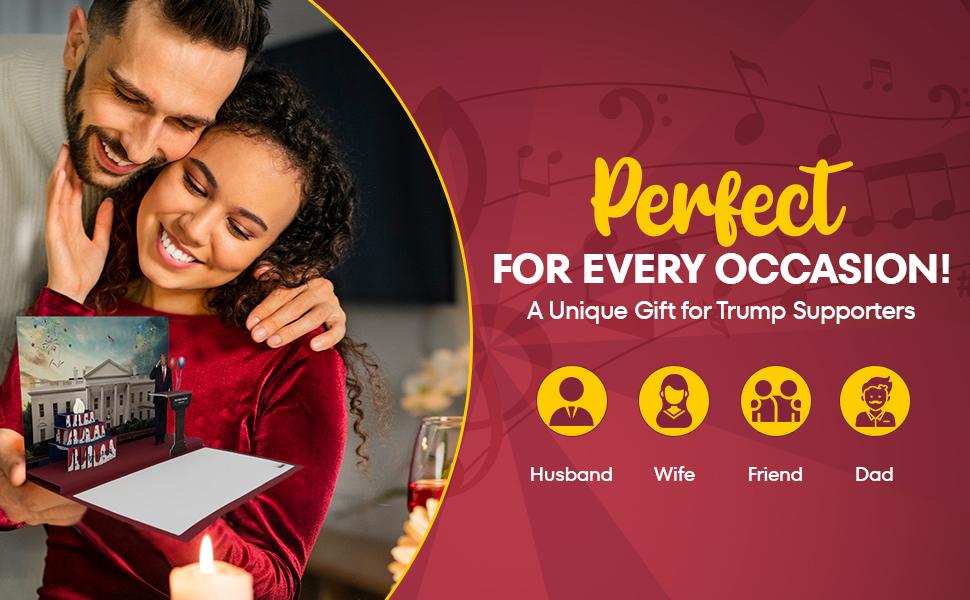 Trump Pop Up, Talking Birthday Card - Voice and Sound