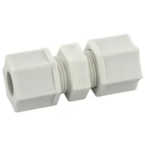 Jaco - Union Connector Fitting with Ferrule Nut and Integral Sleeve - Polypropylene