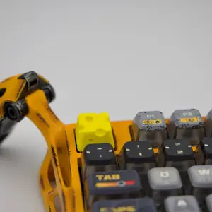 Cheese Cube Keycap for Mechanical Keyboards Swiss Cheese Design Durable Novelty Accessory for Gamers Tech Enthusiasts Cherry MX Switch Compatible