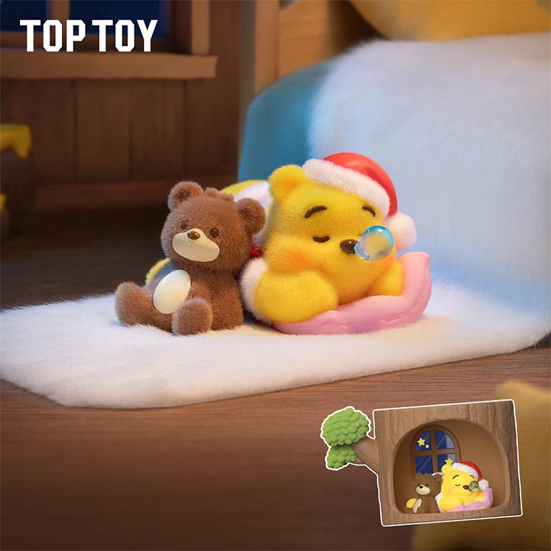 [Valentine's Day Gift]TOPTOY Winnie the Pooh Forest Treehouse Series – Cute Collectible Figure Blind Box, Perfect Christmas Gift for Fans & Kids, Adorable Desk/Shelf Decor with 100 Acre Wood Vibes