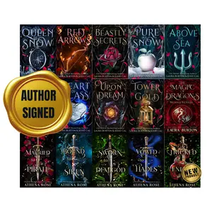 Deluxe Mega Fantasy Book Bundle | Special edition foil covers signed by the author | fairy tales reimagined by Laura Burton and Jessie Cal | Romancing the Seas by Athena Rose | Sweet and spicy fantasy books | Bulk collection of books