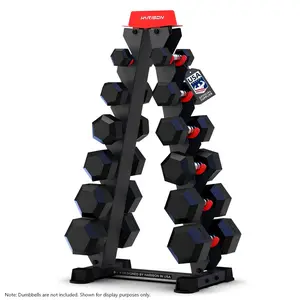 HARISON Heavy Duty 6-Tier A-Frame Dumbbell Rack, 480LBS Capacity Space-Saving Home Gym Organization Stand (Rack Only)