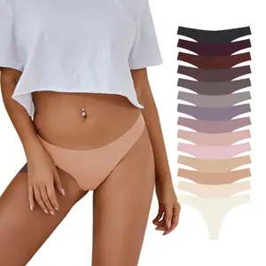 7/14 Pack Women’s Seamless Thongs – No Show Yoga Underwear, Breathable Comfortable Lingerie, Comfort No Show Bridal Essential Fit thongs underwear women Everyday Womenswear thong panties