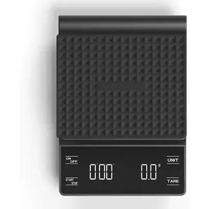 KitchenTour Coffee Scale with Timer 3kg/0.1g High Precision Pour Over Drip Espresso Scale with Back-Lit LCD Display (Batteries Included)